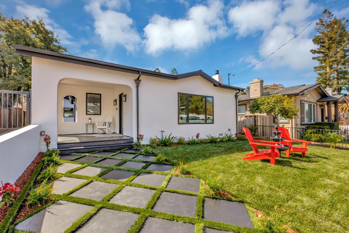 Main home and landscaped yard at a Nucon project in Los Gatos
